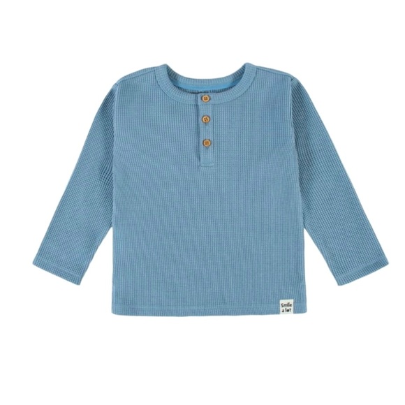 Modern Moments - Toddler Long Sleeve Casual Waffle Henley T-shirts (2-pack) - Picture 3 of 11